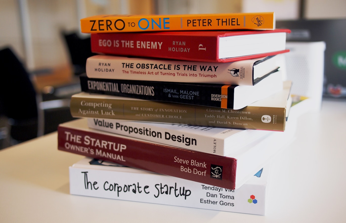 Open brand book with annotated margins on the studio table